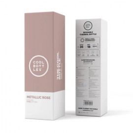 Cool Bottles - Ανοξέιδωτο Μπουκάλι Θερμός Metallic Rose 500ml