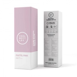 Cool Bottles - Ανοξέιδωτο Μπουκάλι Θερμός Pastel Pink 500ml