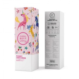 Cool Bottles - Ανοξέιδωτο Μπουκάλι Θερμός Funny Unicorns 350ml