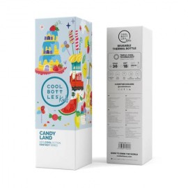 Cool Bottles - Ανοξέιδωτο Μπουκάλι Θερμός Candy Land 350ml