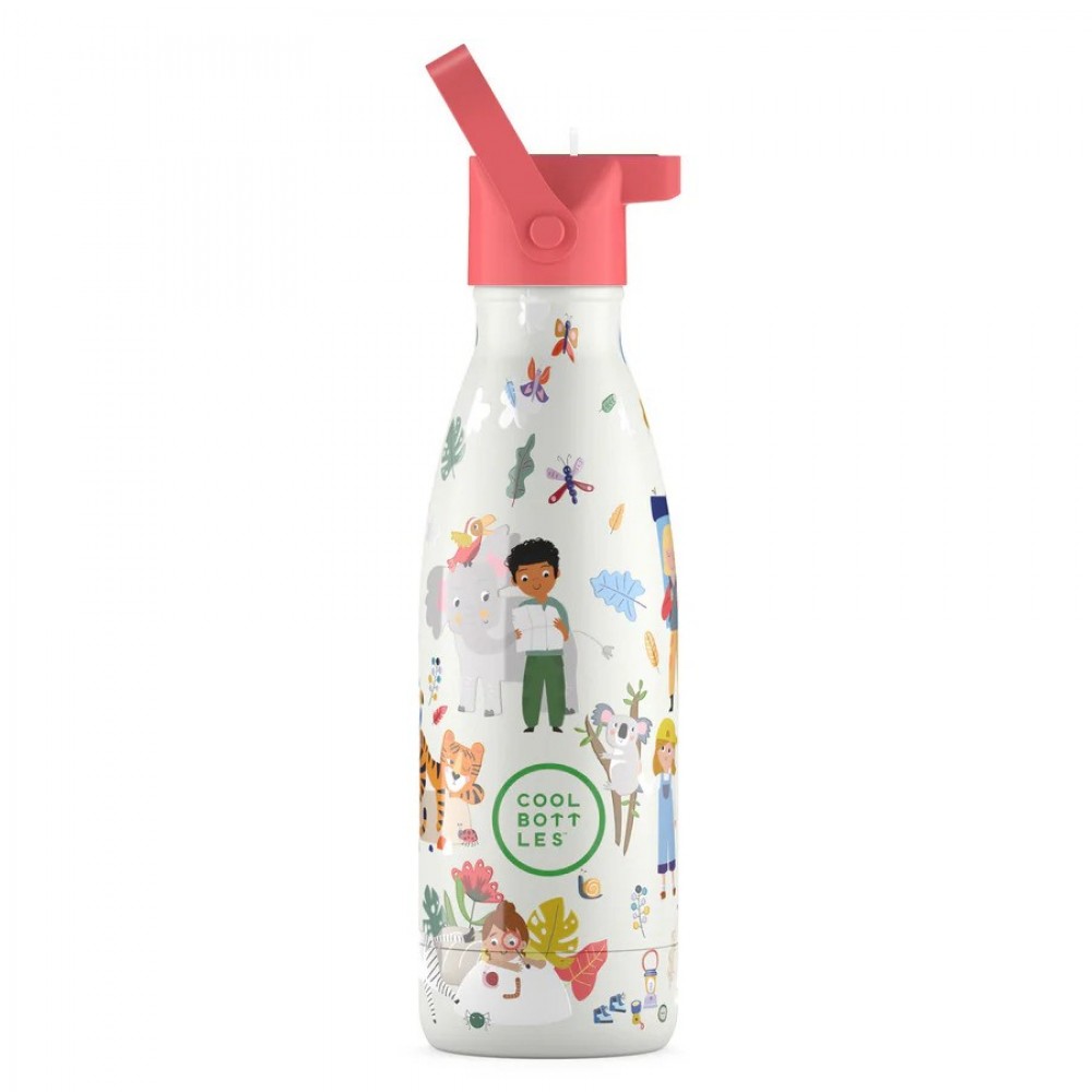 Cool Bottles - Ανοξέιδωτο Μπουκάλι Θερμός Curious Explorers 350ml Cool Bottles - Ανοξέιδωτο Μπουκάλι Θερμός Curious Explorers 350ml