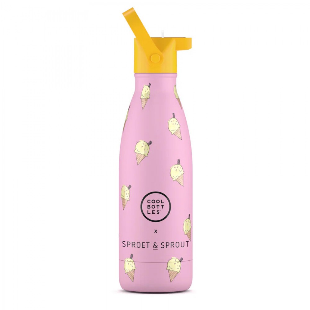 Cool Bottles - Ανοξέιδωτο Μπουκάλι Θερμός Pink Scoop 350ml