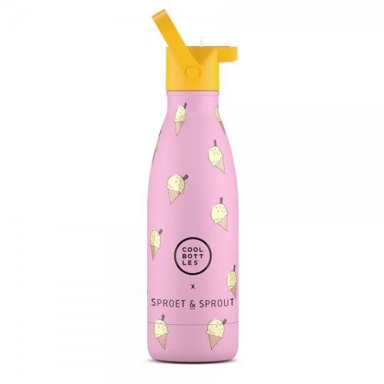 Cool Bottles - Ανοξέιδωτο Μπουκάλι Θερμός Pink Scoop 350ml