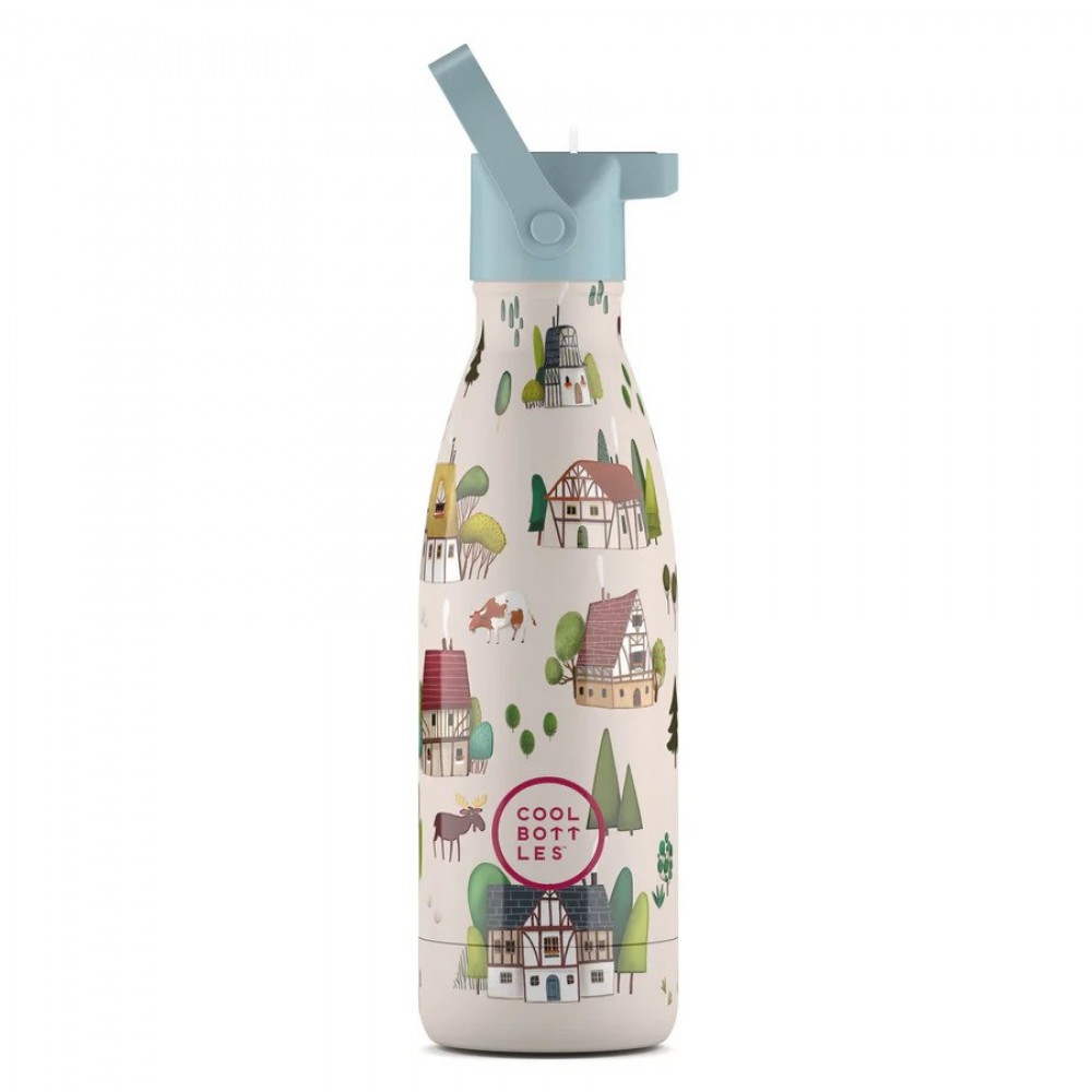Cool Bottles - Ανοξέιδωτο Μπουκάλι Θερμός Tudor Village 350ml Cool Bottles - Ανοξέιδωτο Μπουκάλι Θερμός Tudor Village 350ml