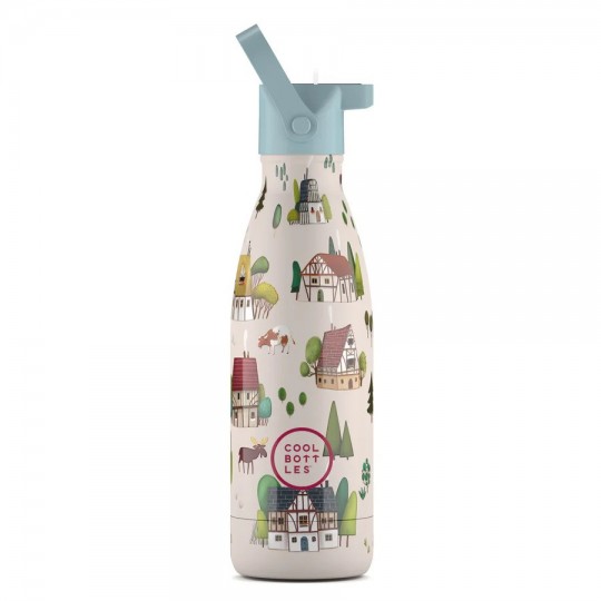 Cool Bottles - Ανοξέιδωτο Μπουκάλι Θερμός Tudor Village 350ml Cool Bottles - Ανοξέιδωτο Μπουκάλι Θερμός Tudor Village 350ml