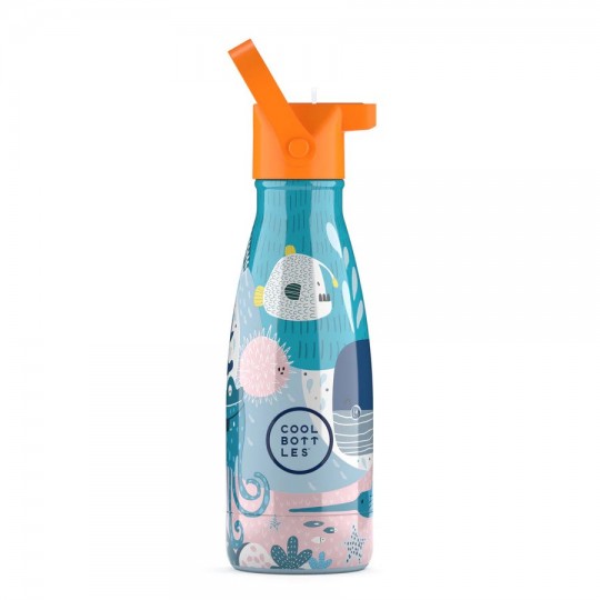 Cool Bottles - Ανοξέιδωτο Μπουκάλι Θερμός Sea World 260ml