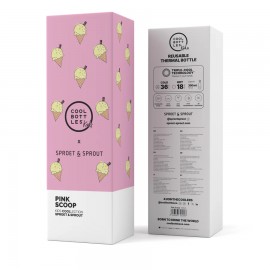 Cool Bottles - Ανοξέιδωτο Μπουκάλι Θερμός Pink Scoop 350ml