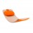 Curve Lab - Ξύλινη Σανίδα Ισορροπίας Perfect Arc Dark Orange Felt + Dark Orange Felt Pillow