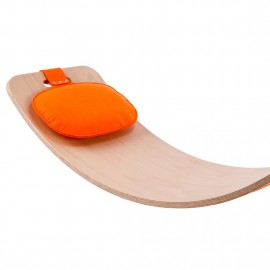 Curve Lab - Ξύλινη Σανίδα Ισορροπίας Perfect Arc Dark Orange Felt + Dark Orange Felt Pillow Curve Lab - Ξύλινη Σανίδα Ισορροπίας Perfect Arc Dark Orange Felt + Dark Orange Felt Pillow