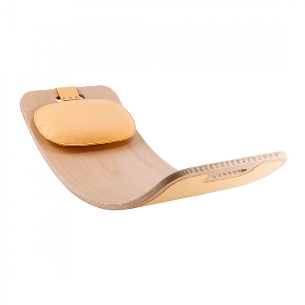 Curve Lab - Ξύλινη Σανίδα Ισορροπίας Perfect Arc Light Salmon Felt + Light Salmon Felt Pillow Curve Lab - Ξύλινη Σανίδα Ισορροπίας Perfect Arc Light Salmon Felt + Light Salmon Felt Pillow