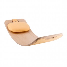 Curve Lab - Ξύλινη Σανίδα Ισορροπίας Perfect Arc Light Salmon Felt + Light Salmon Felt Pillow