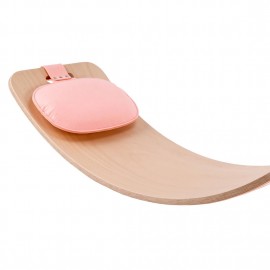 Curve Lab - Ξύλινη Σανίδα Ισορροπίας Perfect Arc Pink Felt + Pink Felt Pillow Curve Lab - Ξύλινη Σανίδα Ισορροπίας Perfect Arc Pink Felt + Pink Felt Pillow