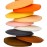 Curve Lab - Ξύλινη Σανίδα Ισορροπίας Perfect Arc Light Orange Felt + Light Orange Felt Pillow