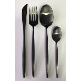 Dalper - Σετ Μαχαιροπίρουνα COSMOS Matt Black 24τμχ