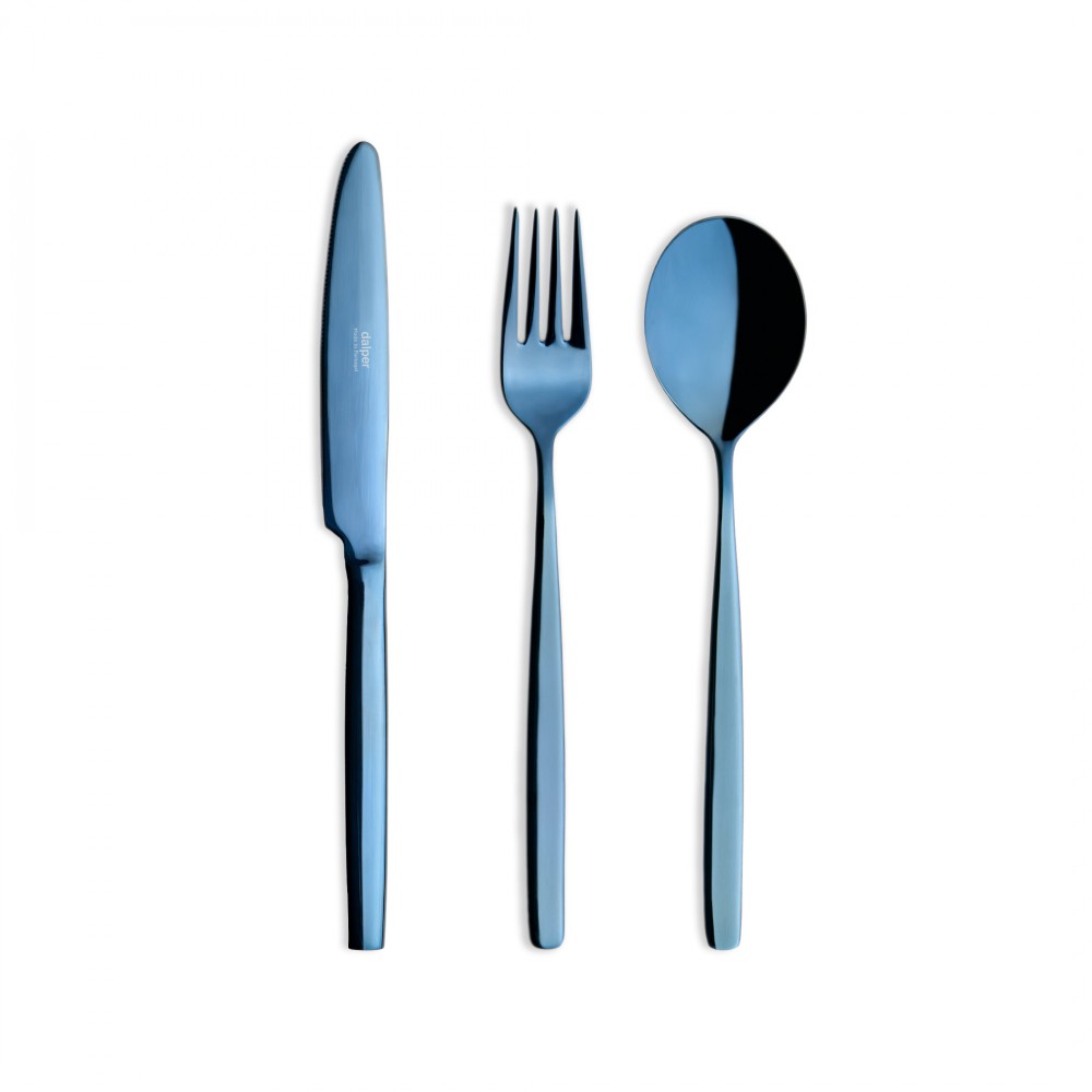 Dalper - Σετ Μαχαιροπίρουνα NEW YORK Shiny Dark Blue 24τμχ