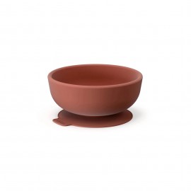 Ekobo - Μπολ Σιλικόνης Με Βεντούζα Terracotta