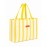 Flamingueo - Canvas Tote Bag με Εσωτερική Θήκη Delma Yellow