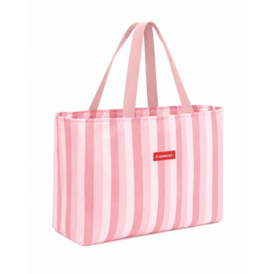 Flamingueo - Canvas Tote Bag με Εσωτερική Θήκη Delma Pink
