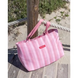 Flamingueo - Canvas Tote Bag με Εσωτερική Θήκη Delma Pink