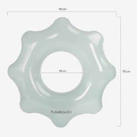 Flamingueo - Φουσκωτό Donut Με Glitter Festa Wavy Floatie Aquamarine