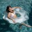 Flamingueo - Φουσκωτό Donut Με Glitter Festa Wavy Floatie Aquamarine