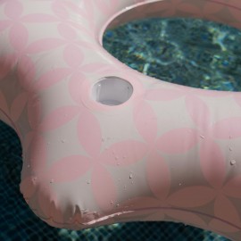Flamingueo - Διπλό Φουσκωτό Donut Με Ποτηροθήκες Ciao Wavy Floatie Pink