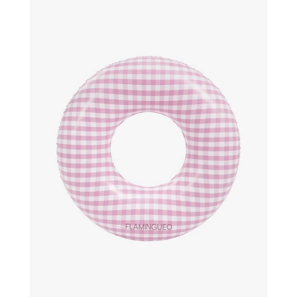Flamingueo - Παιδικό Φουσκωτό Donut 60cm Glaze Pink Plaid
