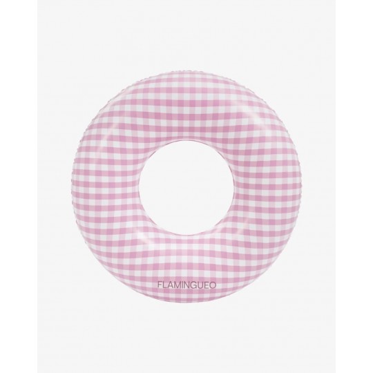 Flamingueo - Παιδικό Φουσκωτό Donut 60cm Glaze Pink Plaid