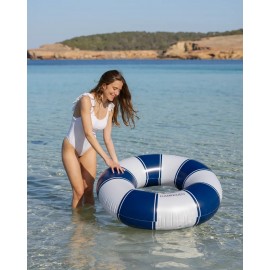 Flamingueo - Φουσκωτό Donut Σωσίβιο 110cm Lina Floatie Navy Blue
