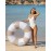 Flamingueo - Φουσκωτό Donut Σωσίβιο 110cm Lina Floatie Beige