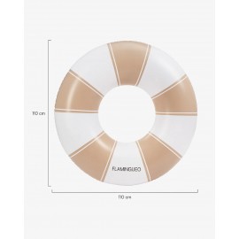 Flamingueo - Φουσκωτό Donut Σωσίβιο 110cm Lina Floatie Beige