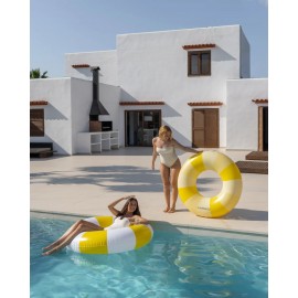 Flamingueo - Φουσκωτό Donut Σωσίβιο 110cm Celia Floatie Yellow
