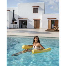 Flamingueo - Hammock-Πλωτή Αιώρα Θαλάσσης με Φουσκωτό Μαξιλάρι Boogie Yellow