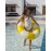 Flamingueo - Φουσκωτό Donut Σωσίβιο 90cm Lula Floatie Yellow