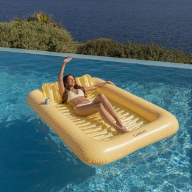 Flamingueo - Διπλό Στρώμα Θαλάσσης Φουσκωτό Portofino Yellow