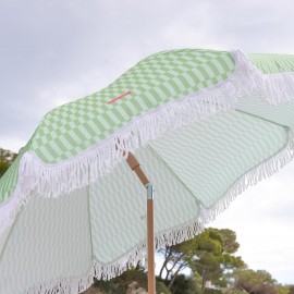 Flamingueo - Ομπρέλα παραλίας 180cm Με UPF 50+ Αντηλιακή Προστασία Green Caramel