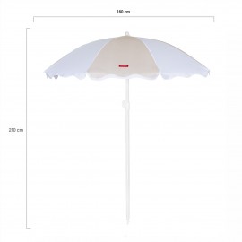 Flamingueo - Ομπρέλα παραλίας 160cm Με UPF 50+ Αντηλιακή Προστασία Beige Dania