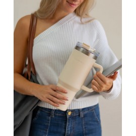 Flamingueo - Μπουκάλι Θερμός Από Ανοξείδωτο Ατσάλι 1,18L Beige