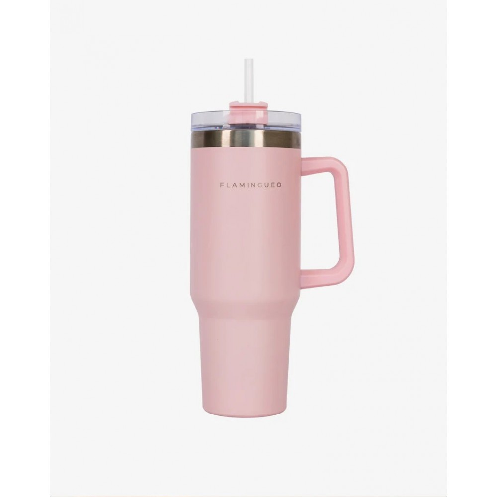 Flamingueo - Μπουκάλι Θερμός Από Ανοξείδωτο Ατσάλι 1,18L Pink