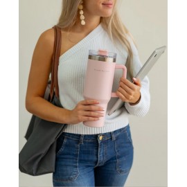 Flamingueo - Μπουκάλι Θερμός Από Ανοξείδωτο Ατσάλι 1,18L Pink