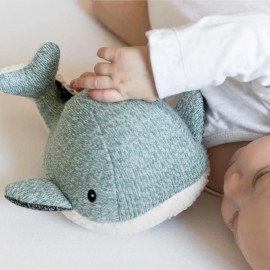 Flow - Υφασμάτινη Φάλαινα Moby Mint Με Λευκούς Ήχους & Μουσική Επαναφορτιζόμενο