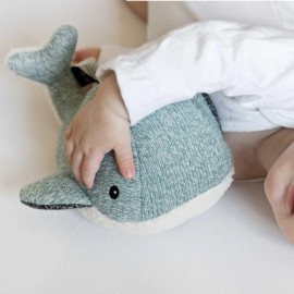 Flow - Υφασμάτινη Φάλαινα Moby Mint Με Λευκούς Ήχους & Μουσική Επαναφορτιζόμενο