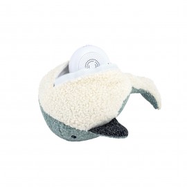 Flow - Υφασμάτινη Φάλαινα Moby Mint Με Λευκούς Ήχους & Μουσική Επαναφορτιζόμενο