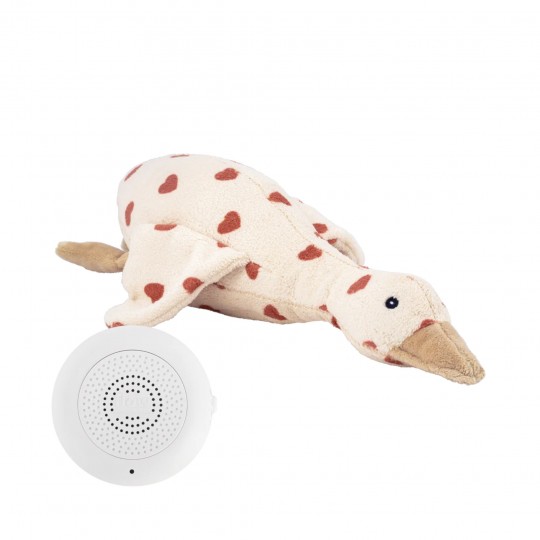 Flow - Λούτρινη Χήνα Liva Limited Edition Εκρού Με Λευκούς Ήχους & Μουσική