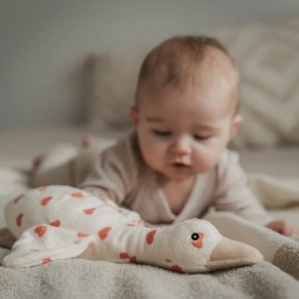 Flow - Λούτρινη Χήνα Liva Limited Edition Εκρού Με Λευκούς Ήχους & Μουσική