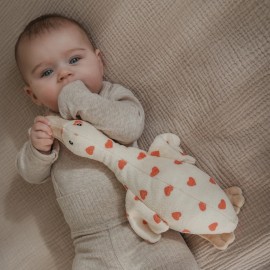 Flow - Λούτρινη Χήνα Liva Limited Edition Εκρού Με Λευκούς Ήχους & Μουσική