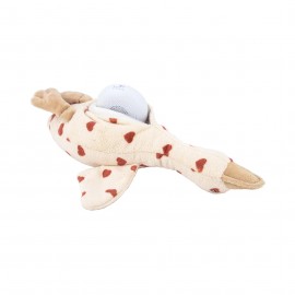 Flow - Λούτρινη Χήνα Liva Limited Edition Εκρού Με Λευκούς Ήχους & Μουσική