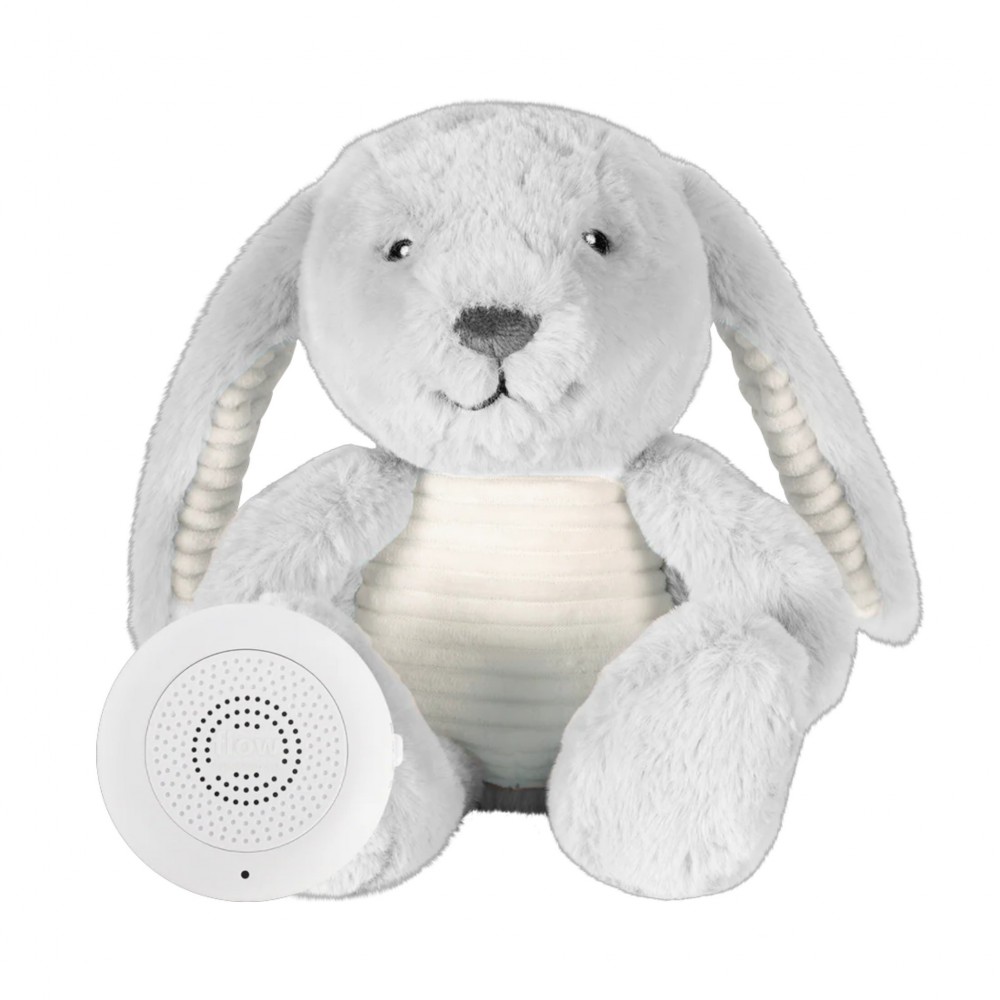 Flow - Λούτρινο Λαγουδάκι Milo Light Grey Με Λευκούς Ήχους & Μουσική Επαναφoρτιζόμενο