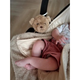 Flow - Υφασμάτινο Αρκουδάκι Lou Με Λευκούς Ήχους & Μουσική Καφέ