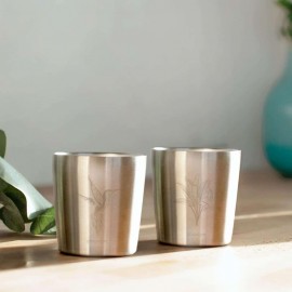 Gaspajoe - Ανοξείδωτα Φλιτζάνια Arty Banana/Hummingbird Σετ 2